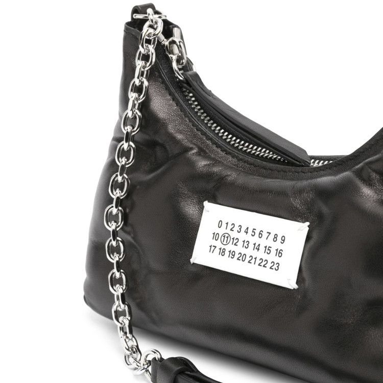 Maison Margiela Quilted Nappa Glam Slam Hobo Micro Shoulder Bag 'Black'