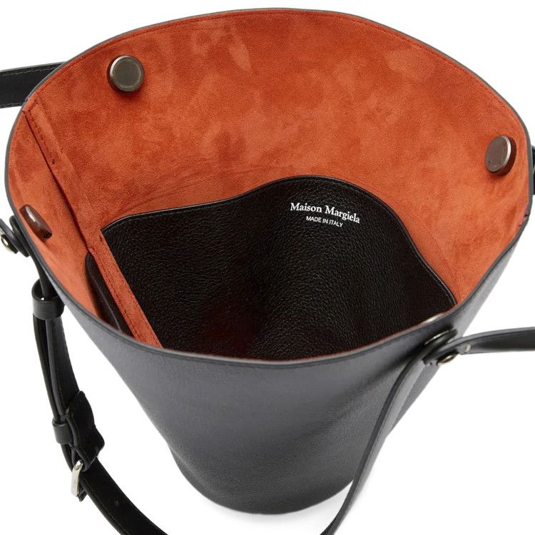 Maison Margiela Dress-Age Small Leather Handbag 'Black/Orange'