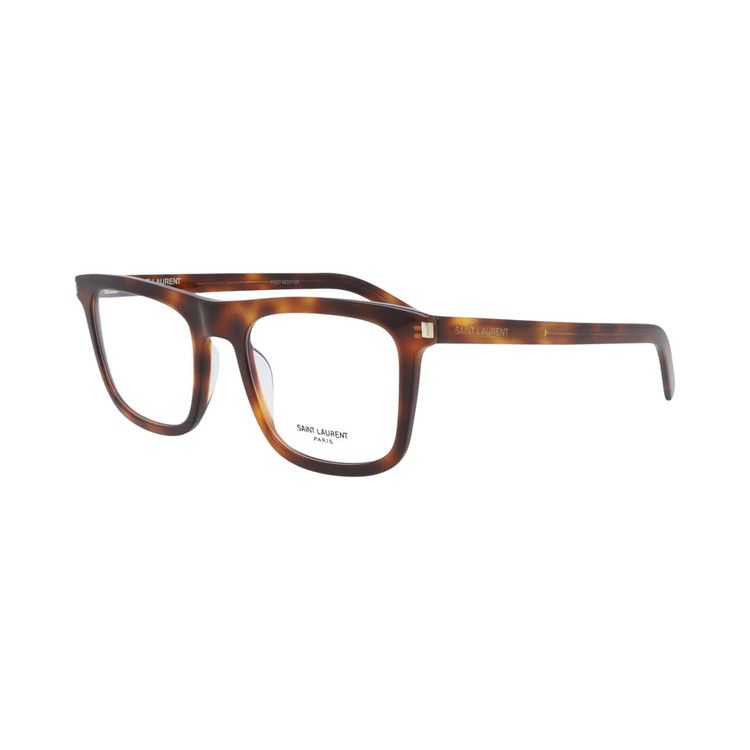 Saint Laurent Square Frame Eyeglasses 'Havana'