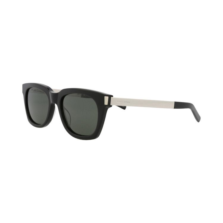 Saint Laurent Square Sunglasses 'Black/Silver/Grey'
