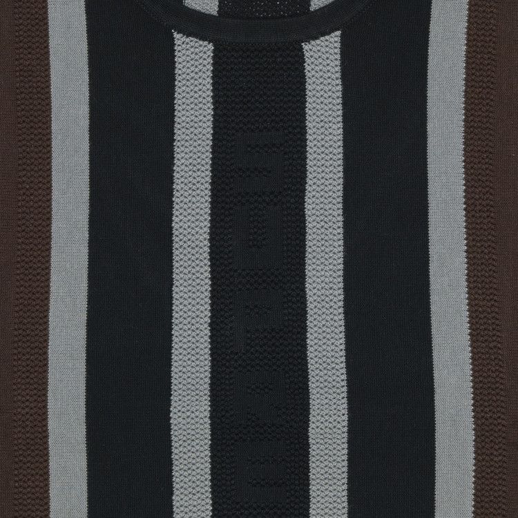 Supreme Knit Stripe Tank Top 'Black'