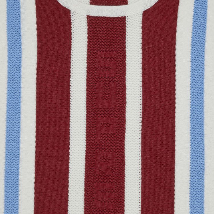 Supreme Knit Stripe Tank Top 'White'