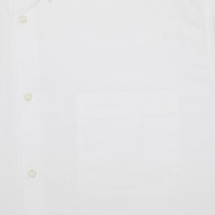 Supreme Loose Fit Short-Sleeve Oxford Shirt 'White'