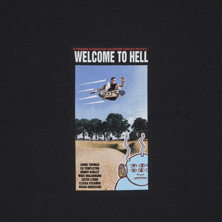 Supreme x Toy Machine Welcome To Hell Tee 'Black'
