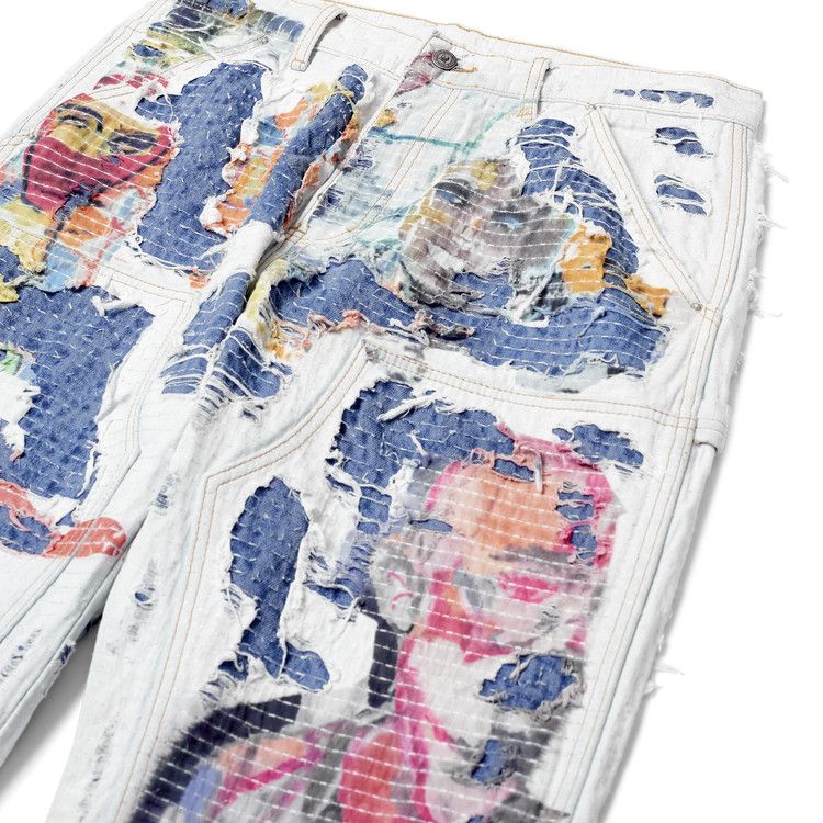 KidSuper Boro Stitched Double Knee Pant 'Multicolor'
