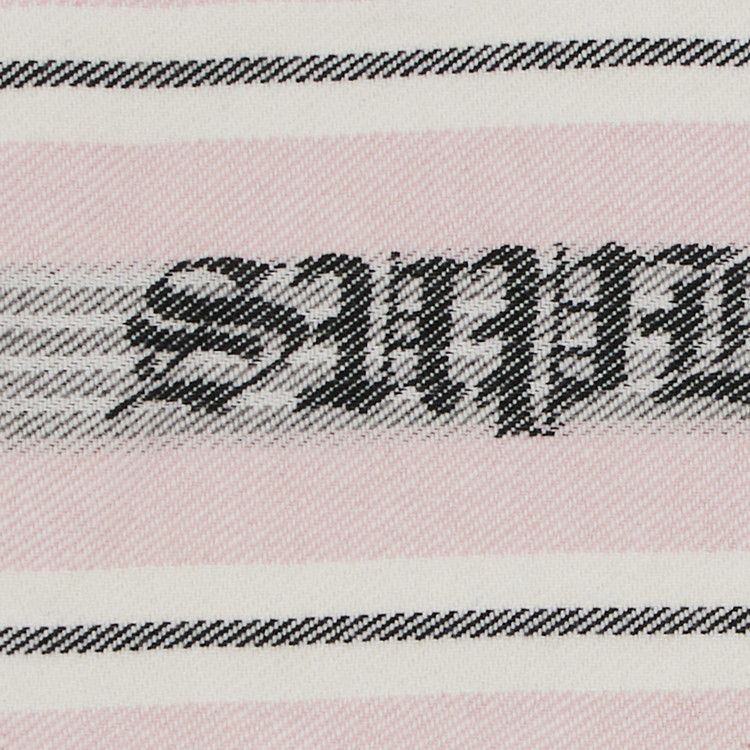 Supreme Woven Stripe Hooded Jacket 'Pink'