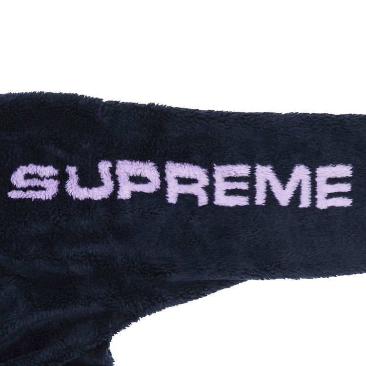 Supreme Shoulder Logo Fleece Jacket 'Navy'