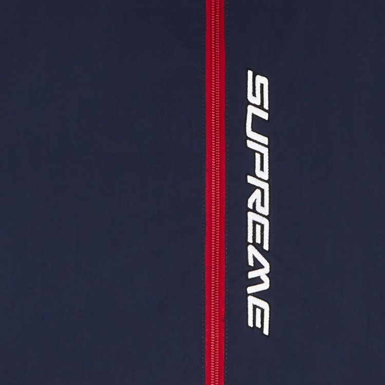 Supreme Contrast Zip Track Jacket 'Navy'