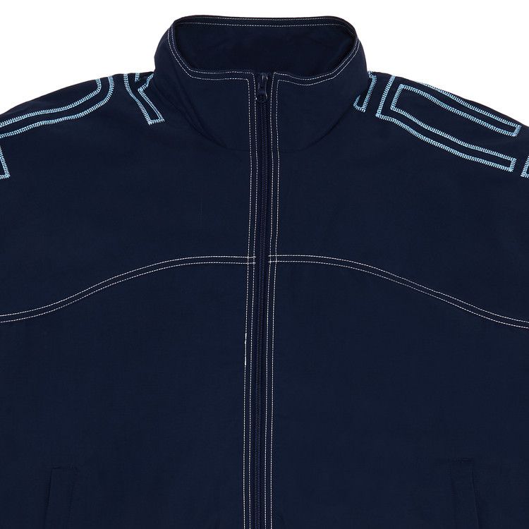 Supreme Spellout Embroidered Track Jacket 'Navy'