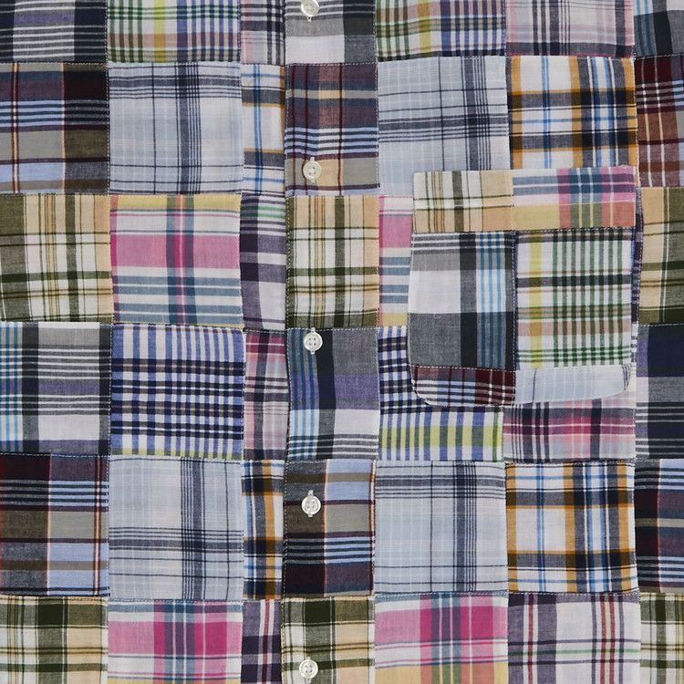 Supreme x Goodenough Patchwork Madras Short-Sleeve Shirt 'Multicolor'