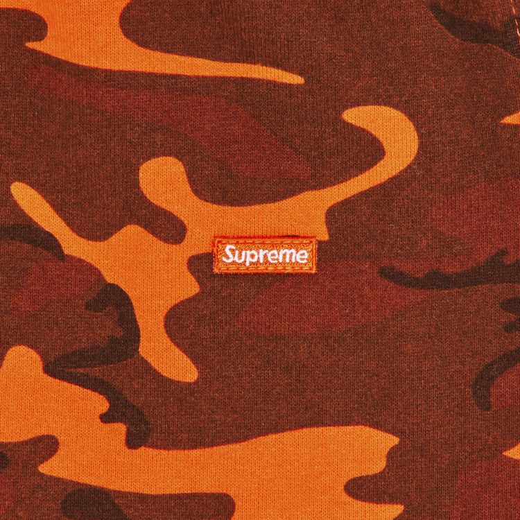 Supreme Small Box Sweatshort 'Bright Orange Camo'