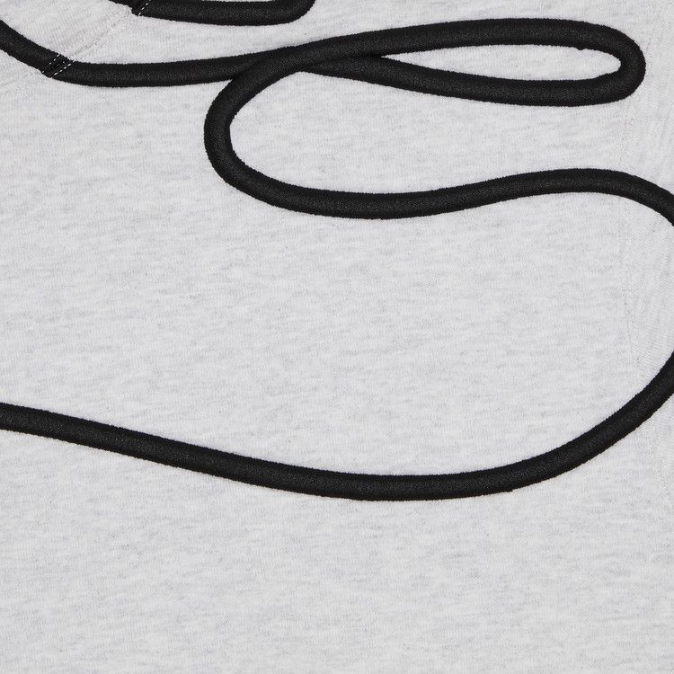 Supreme Shoulder Script Hooded Sweatshirt 'Ash Grey'