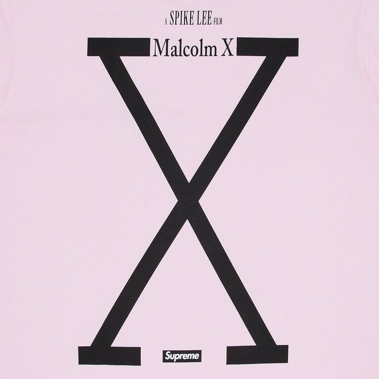 Supreme x 40 Acres Malcolm X Tee 'Light Pink'