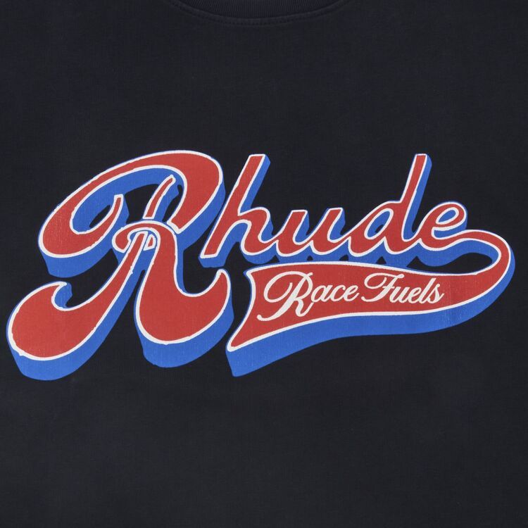 Rhude Pit Stop Tee 'Vintage Black/Red/Blue'