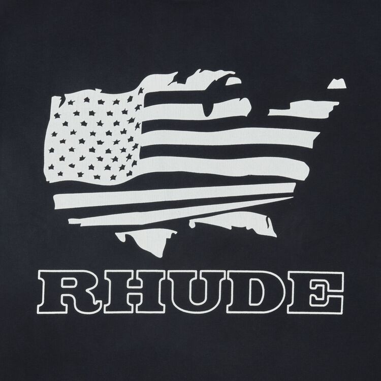 Rhude Banner Tee 'Vintage Black/White'