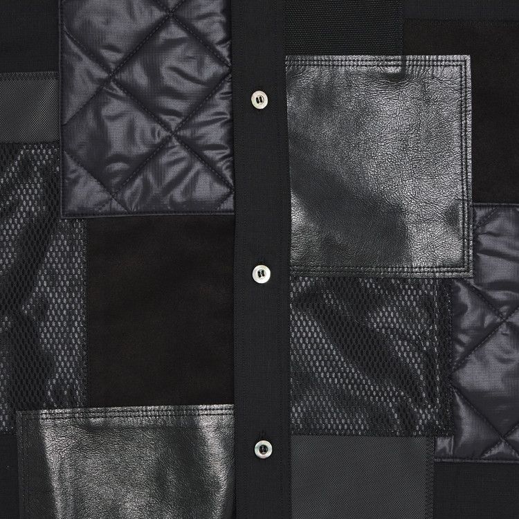 Junya Watanabe MAN Patchwork Long-Sleeve Shirt 'Black'