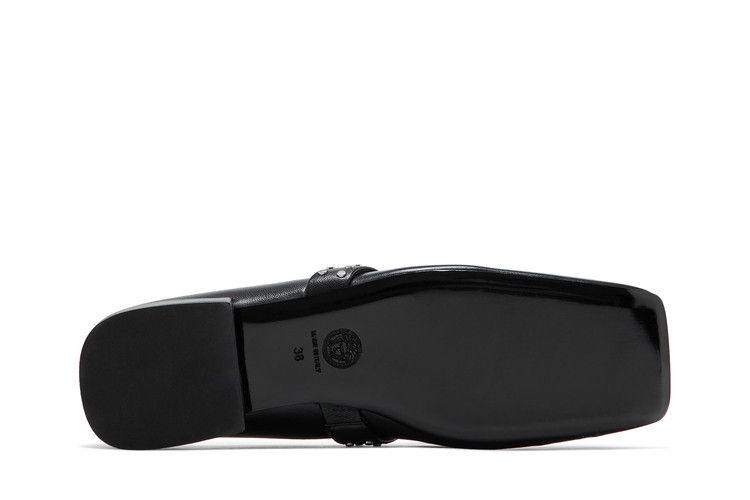Versace Wmns Gianni Ribbon Studded Ballerinas 'Black'