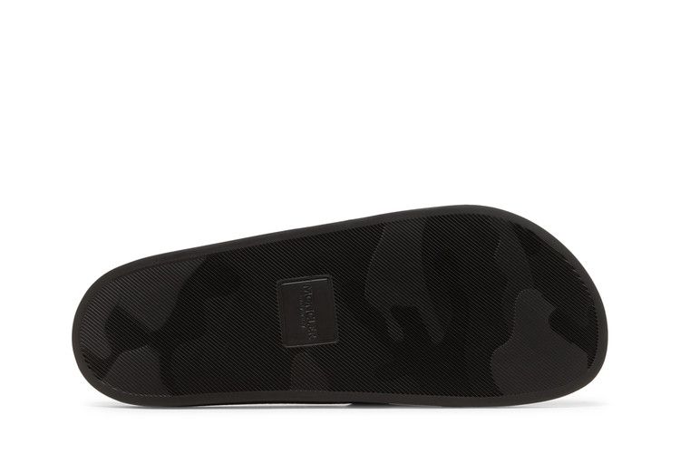 Moncler Basile Pool Slide 'Black Tricolour'
