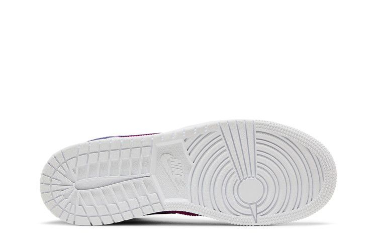Air Jordan 1 Mid GS 'Regency Purple Fire Pink'