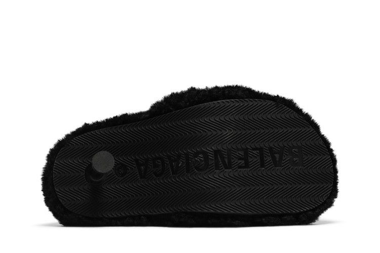 Balenciaga Wmns Furry Sandal 'Black'