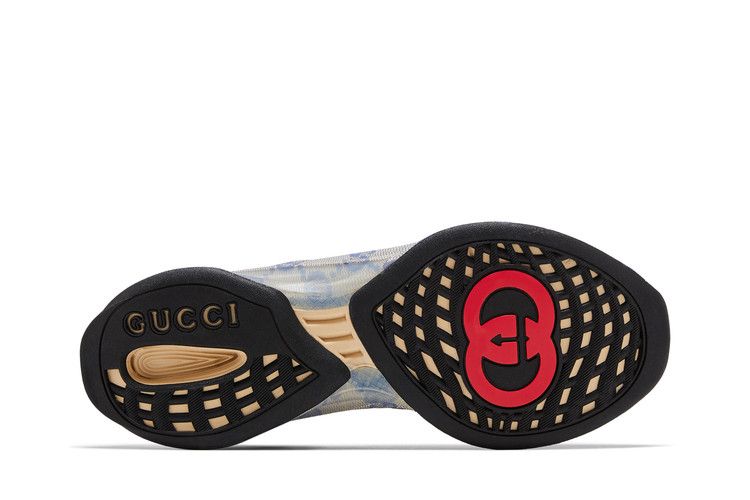 Gucci Wmns Run Sneaker 'Beige Blue Monogram'