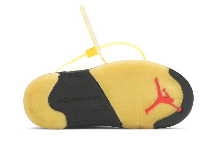 Off-White x Air Jordan 5 Retro SP TD 'Sail'