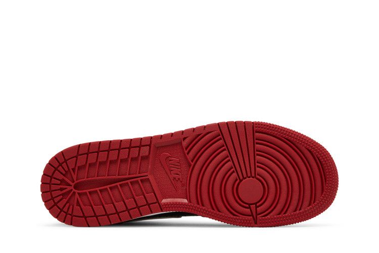 Air Jordan 1 Mid SS GS 'Black + Red = Bred'