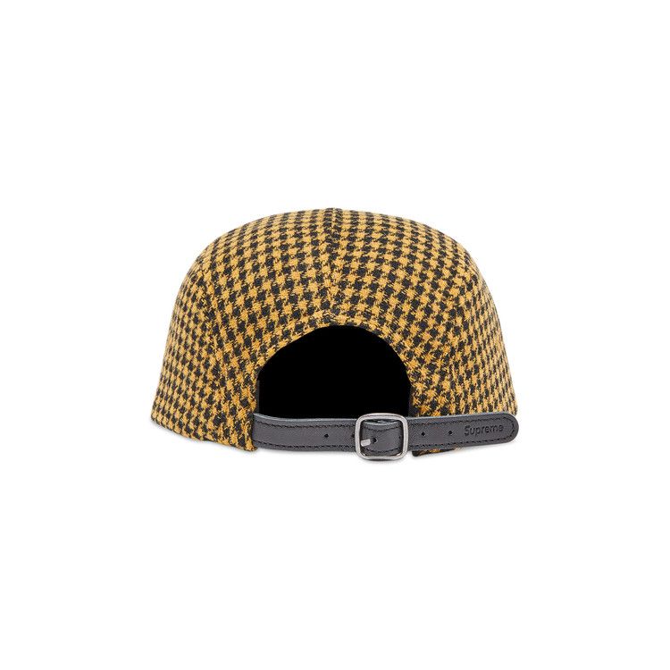 Supreme Houndstooth Wool Camp Cap 'Yellow'
