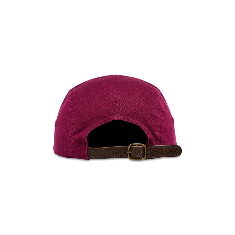 Supreme Washed Chino Twill Camp Cap 'Cranberry'