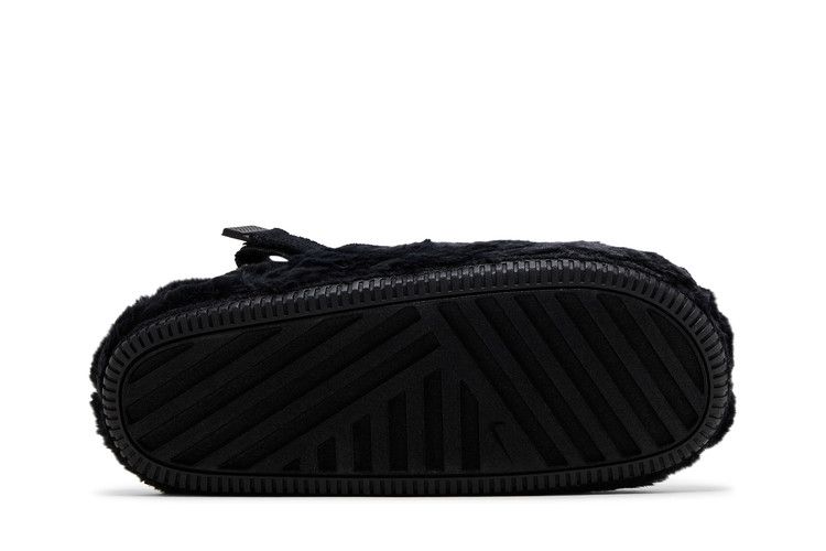 Nike Wmns Calm Mule SE 'Triple Black Fur'