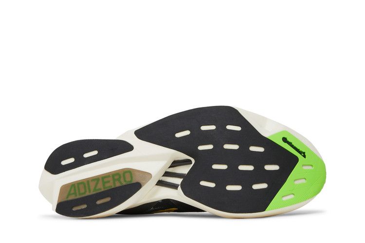 adidas Men's Adizero Adios Pro 3 'Core Black Solar Green'
