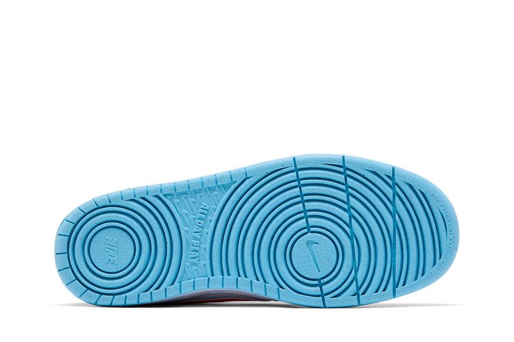 Nike Court Borough Mid 2 GS 'Aquarius Blue Total Orange'