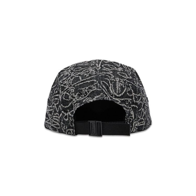 Supreme Handwriting Denim Camp Cap 'Black'