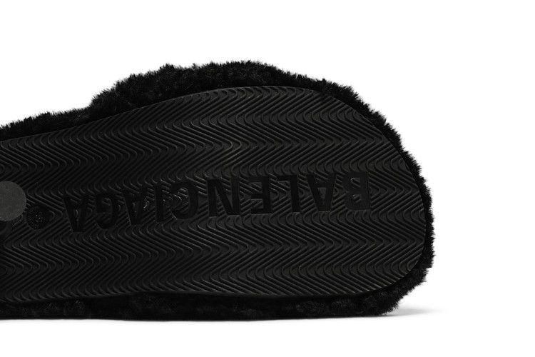 Balenciaga Wmns Furry Sandal 'Black'