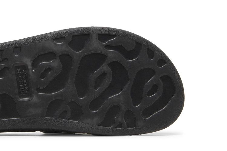 Alexander McQueen Rubber Pool Slide 'Graffiti - Black'
