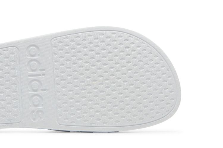 Adidas Adilette Aqua Slides 'White Platinum Metallic'
