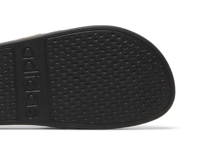 adidas Adilette Aqua Slides 'Black Gold Metallic'